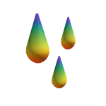 Rainbow Droplets