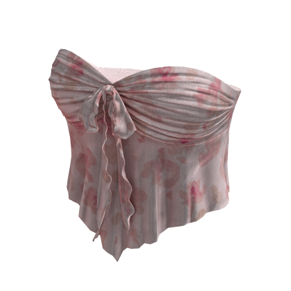 Petite floral top (pink) thumbnail
