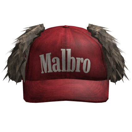🧰Vintage Red Malbro Hat w Realistic Fur🧰