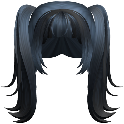 High Layered Pigtails in Black and Blue
