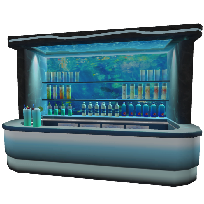 Frutiger Aero Aqua Drink Stand 