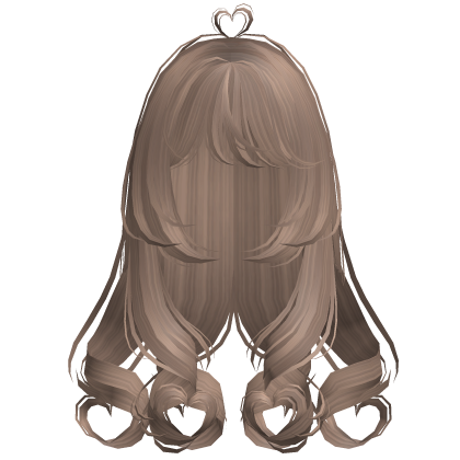 Cute Wispy Long Hearts Hair Light Milktea