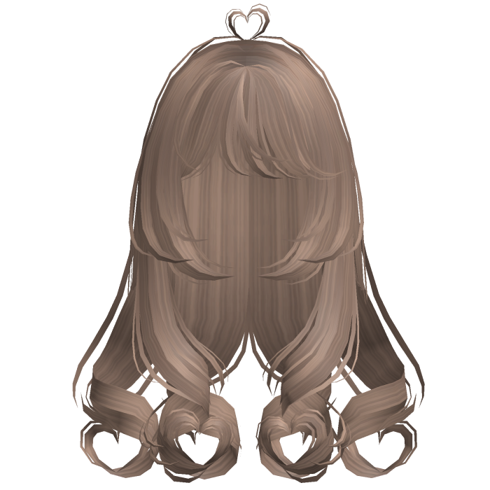 Cute Wispy Long Hearts Hair Light Milktea