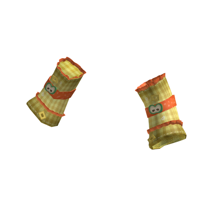 Ruffled Igari Apple Arm Warmers (Yellow & Orange) thumbnail