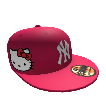 Hello kitty x NYC pink fitted cap | Roblox Item - Rolimon's