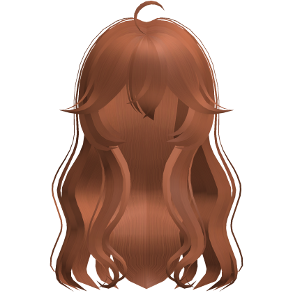 ginger long wavy wispy cute shoujo hair