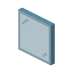Cyan Glass Pane