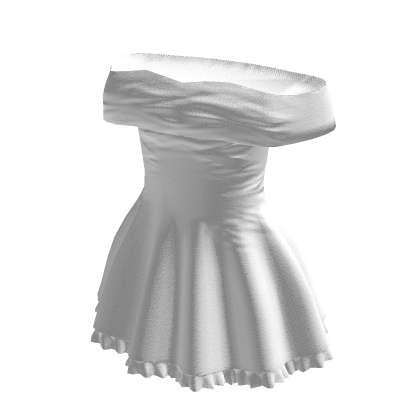 🤍 White Off Shoulder Dress
