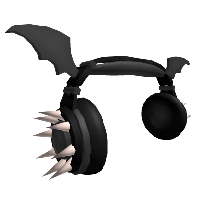 Black Spikey Batphones