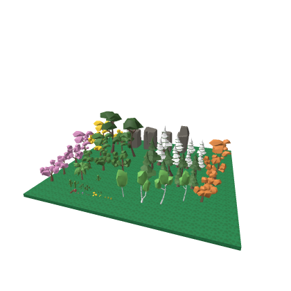 Low poly tree pack