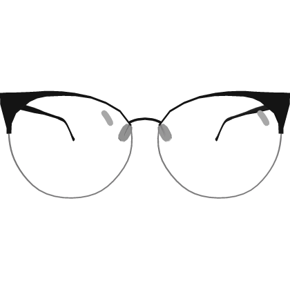 Cute Black Cat-Eye Glasses