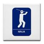 The ninjas in the mens bathroom