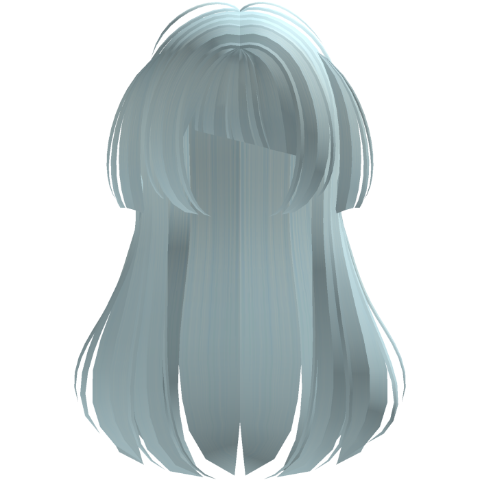 Light blue Long Doll Hair with Mini Pigtails