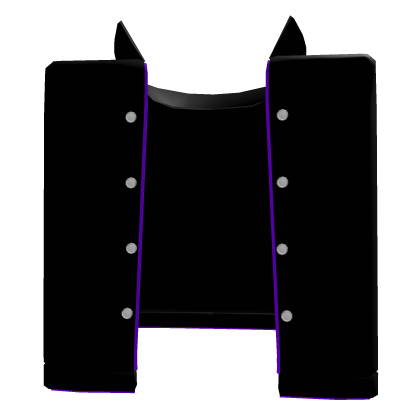 💜⚡ Electric Black Coat - Portal Purple [Short]
