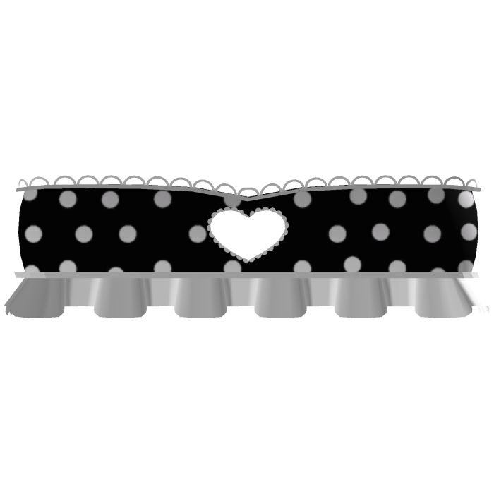 ♡ : black and white polka dot heart top