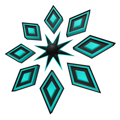 Fractal Star Halo (Cyan Neon)
