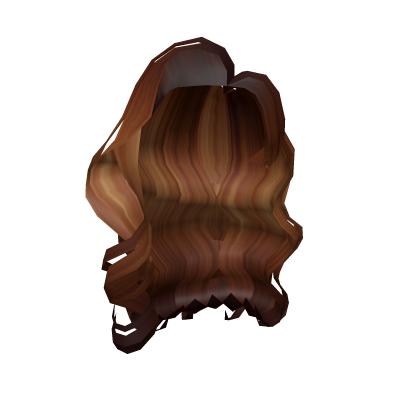  Brown Curly Long Hair Roblox item