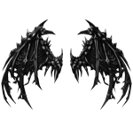 Onyx Tarnished Dragon Wings