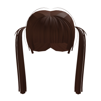 Kawaii Alt Punk / Emo Twintails in Brown Roblox item