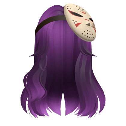 Halloween Purple Hair with Jason Mask thumbnail