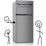 The guys fridge