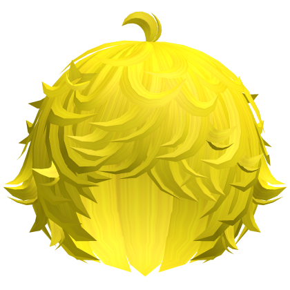  cute yellow kawaii messy lamb curly wavy hair