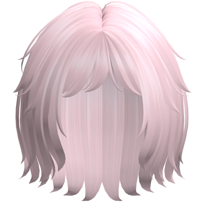 Soft Messy Bob w/ Curtain Bangs (Pink)