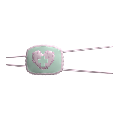 ♡ minty nurse heart eyepatch Roblox item