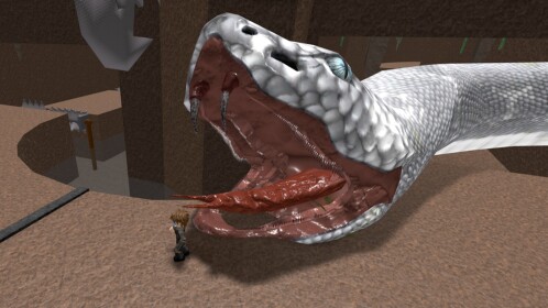 Escape A Giant Snake Obby!