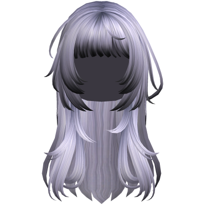 Light Blue Punk Flowy Girl Hair