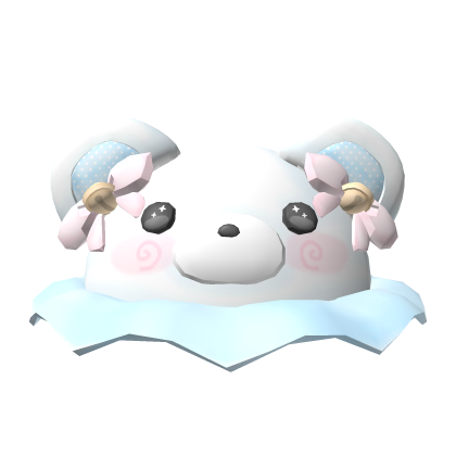 Kawaii Arctic Paws Ruffled Hat  Roblox item