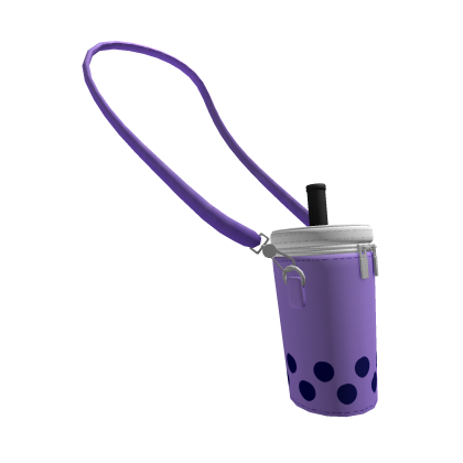 Purple Bubble Tea Crossbody Bag