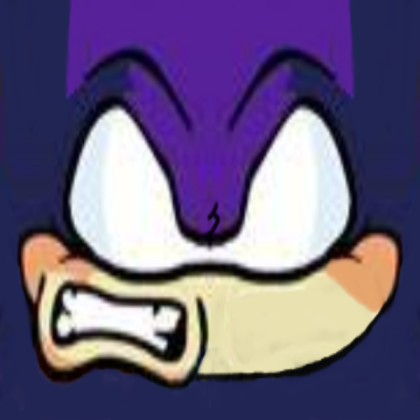 dark sonic face (from tails get trolled) Roblox decal