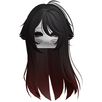 Black & Red Hair Shy Moe Com Cat Girl Roblox item