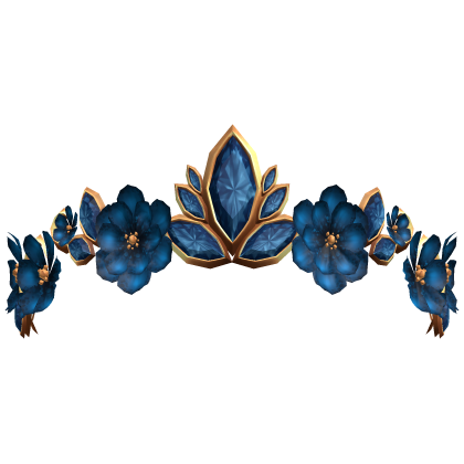 Secret Floral Fairy Tiara - Navy blue/Gold Roblox item