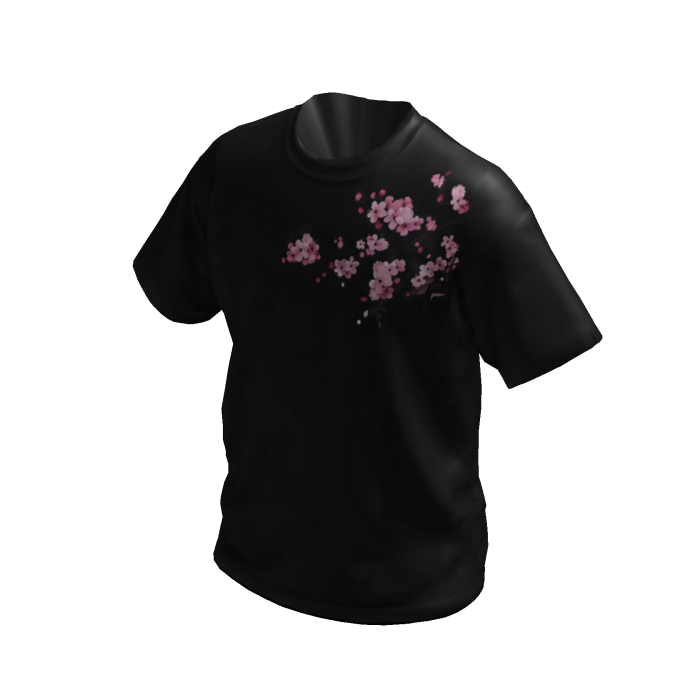 Black Blossom Y2K Tee