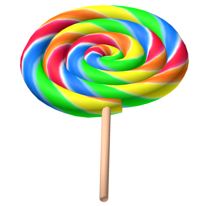 Rainbow Swirl Lollipop