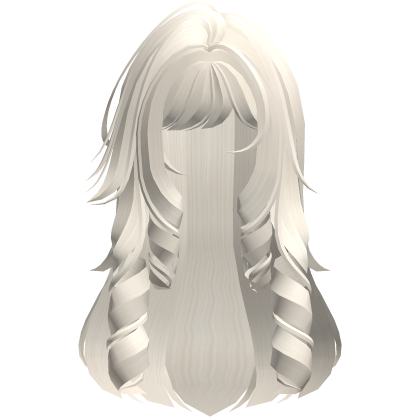 ♡ cute curly wispy pretty girl hair (beige) Roblox item