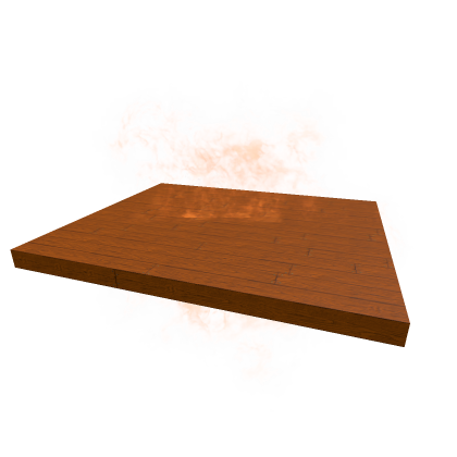 Wooden Floor on fire