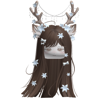 Ethereal Christmas Fairy Fawn Hair w/ Antlers