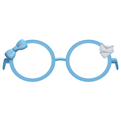 . ‿ ♡ cute mailman glasses in blue