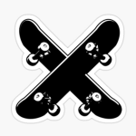 Skateboards Collide