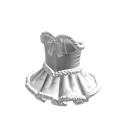 Santa Dress silver white snowflakes thumbnail