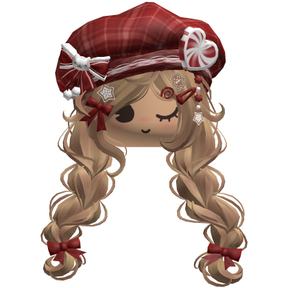 ♡ Christmas Preppy Holiday Braids (Honey Blonde)