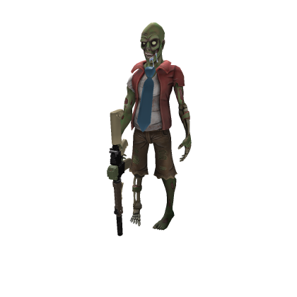 Automatic Rifle Tie Zombie Soldier