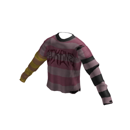 💗Pink Mismatch Logo Sweater💛 thumbnail