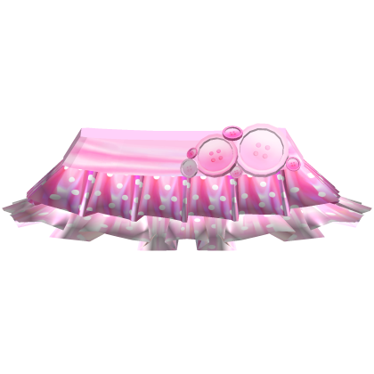 Polka Dot Two Layered mini Skirt in Cute Pink