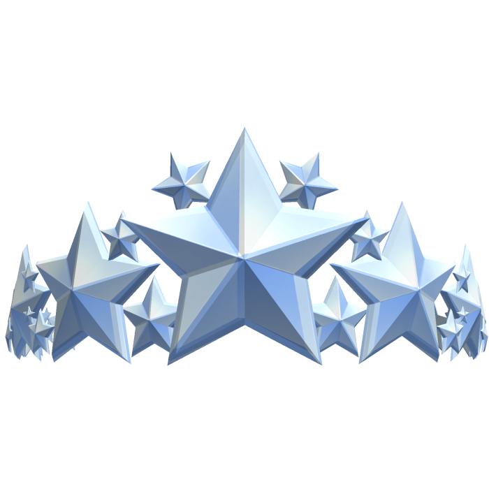 Pastel Blue Star Crown