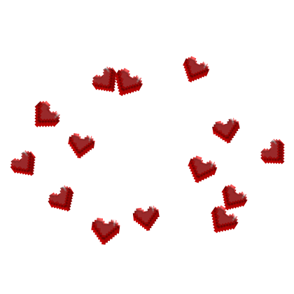 Red Pixel hearts Roblox item