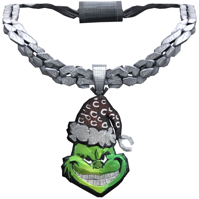 Iced Out The Grinch Christmas Chain Neckalce 1.0